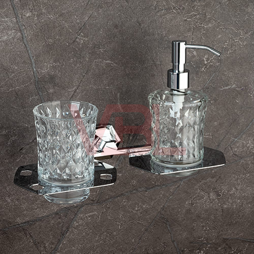 Tumbler Holder + Liquid Soap Dispenser