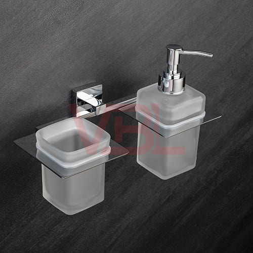 Tumbler Holder + Liquid Soap Dispenser