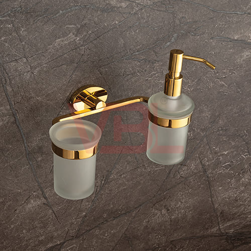 Tumbler Holder + Liquid Soap Dispenser
