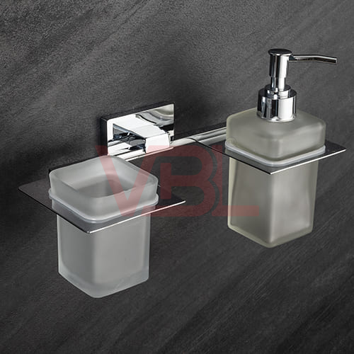 Tumbler Holder + Liquid Soap Dispenser 