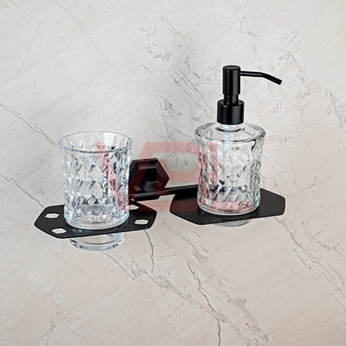 Tumbler Holder + Liquid Soap Dispenser
