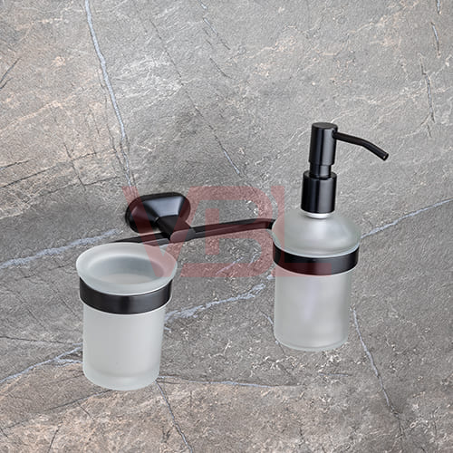 Tumbler Holder + Liquid Soap Dispenser