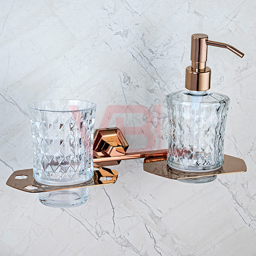 Tumbler Holder + Liquid Soap Dispenser