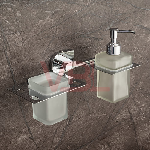 Tumbler Holder + Liquid Soap Dispenser
