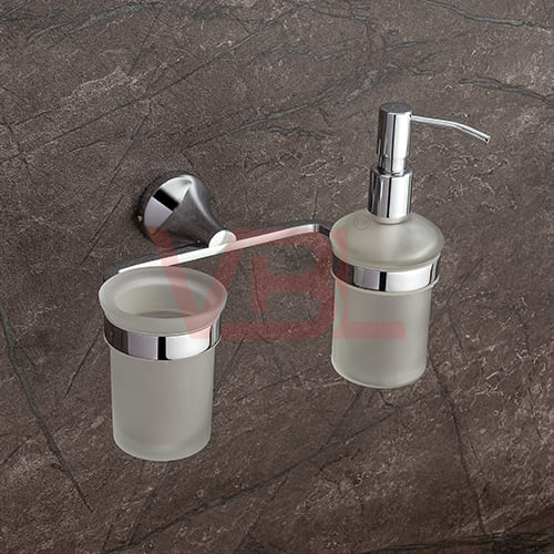 Tumbler Holder + Liquid Soap Dispenser