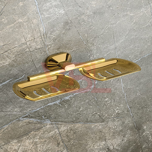 Double Brass Soap Dish