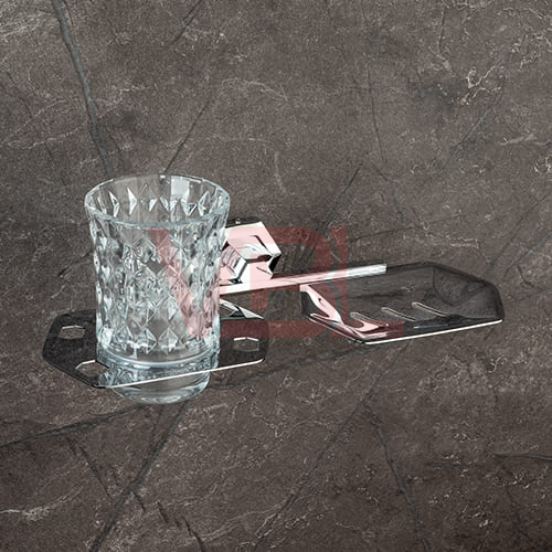 Brass Soap Dish + Tumbler Holder