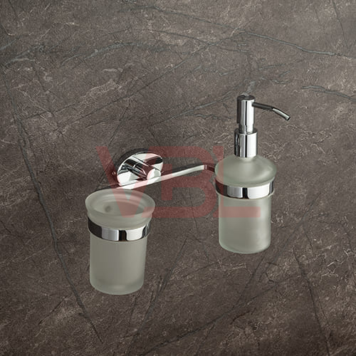 Tumbler Holder + Liquid Soap Dispenser