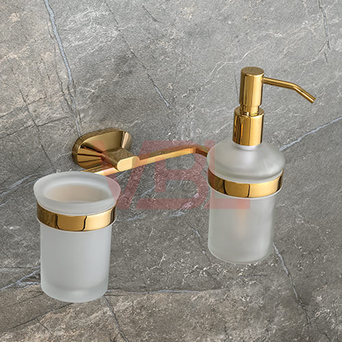 Tumbler Holder + Liquid Soap Dispenser