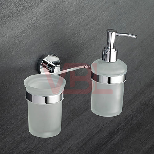 Tumbler Holder + Liquid Soap Dispenser