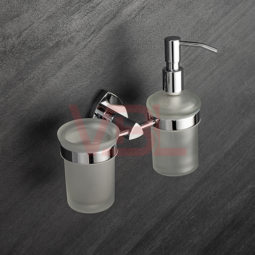 Tumbler Holder + Liquid Soap Dispenser
