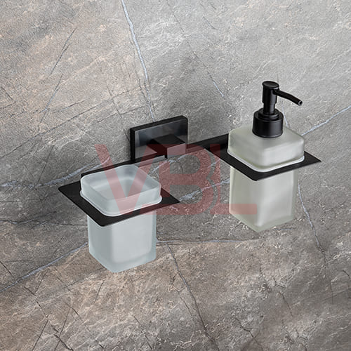 Tumbler Holder + Liquid Soap Dispenser 